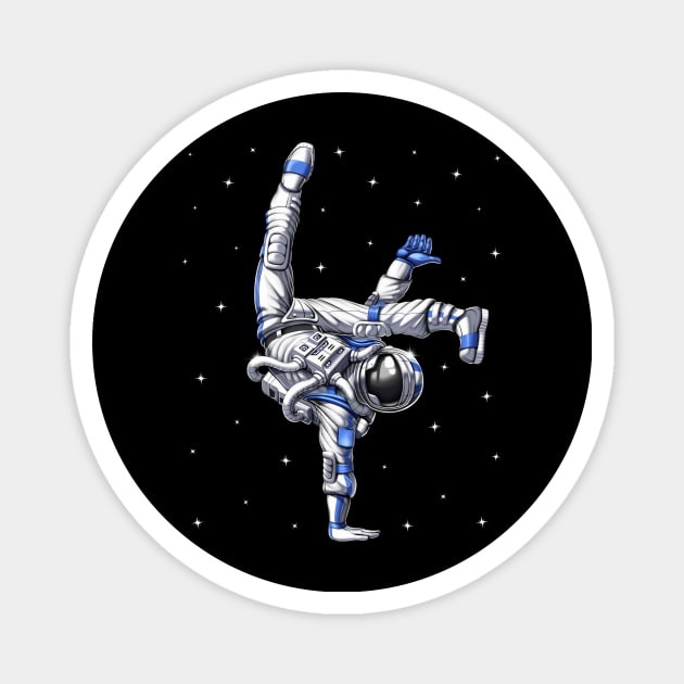 Astronaut Capoeira Dancer Magnet by underheaven